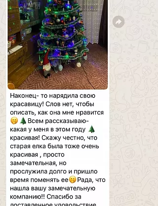 Фото покупателя из отзыва о компании «Везём ёлку», отзыв 2, фотография 2